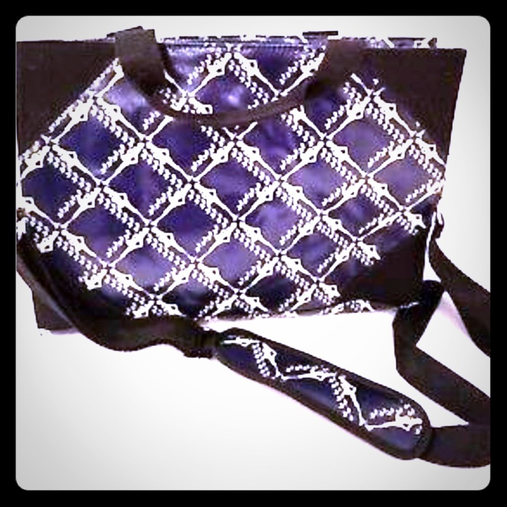 Isaac Mizrahi blue messenger/laptop